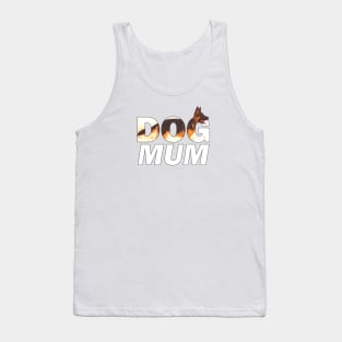 Dog Mum - German shepherd oil painting wordart Tank Top